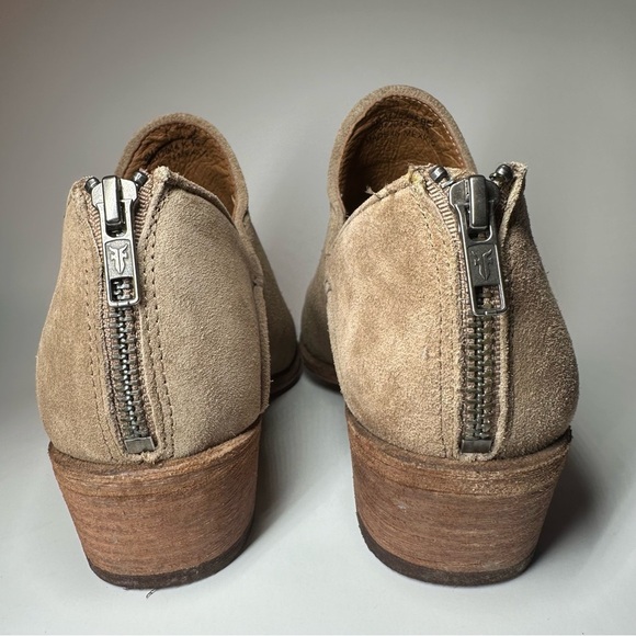 Frye Carson Shootie Women's Brown Suede Zipper Ankle & Booties Boots SZ 9 Boho - Picture 8 of 11